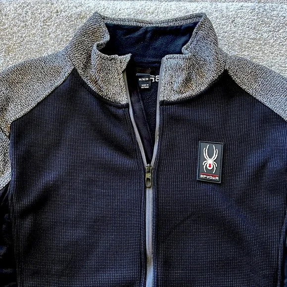 Spyder Mixed Media Zip Front Jacket - Picture 3 of 8